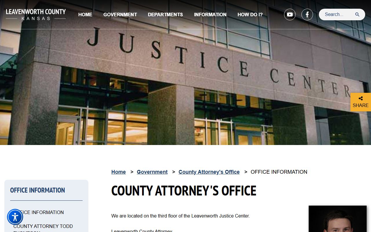 Leavenworth County criminal court records County Attorney office information