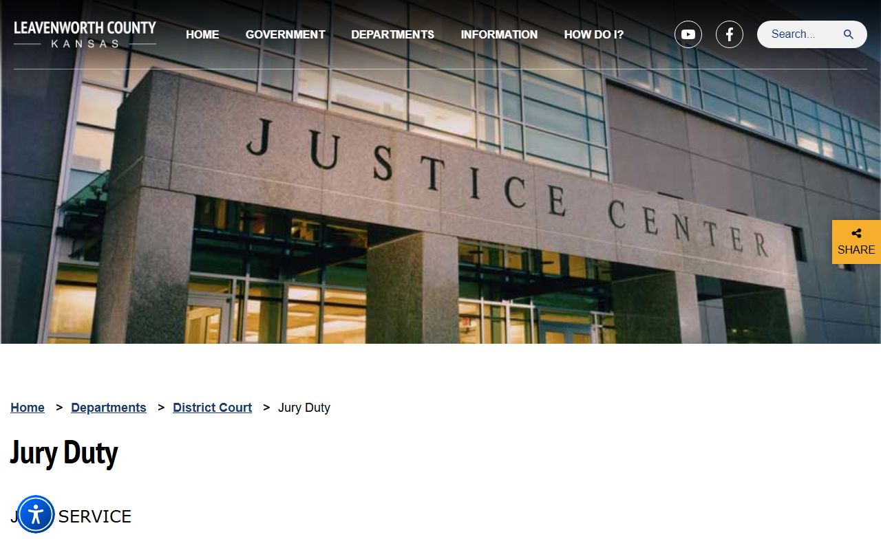 Leavenworth County District Court jury duty information