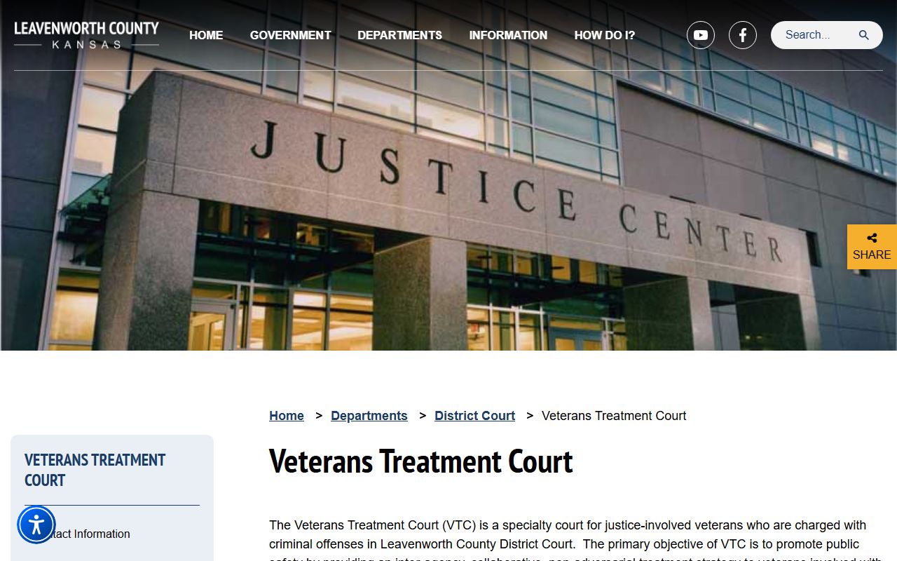 Leavenworth County District Court Veterans Treatment Court