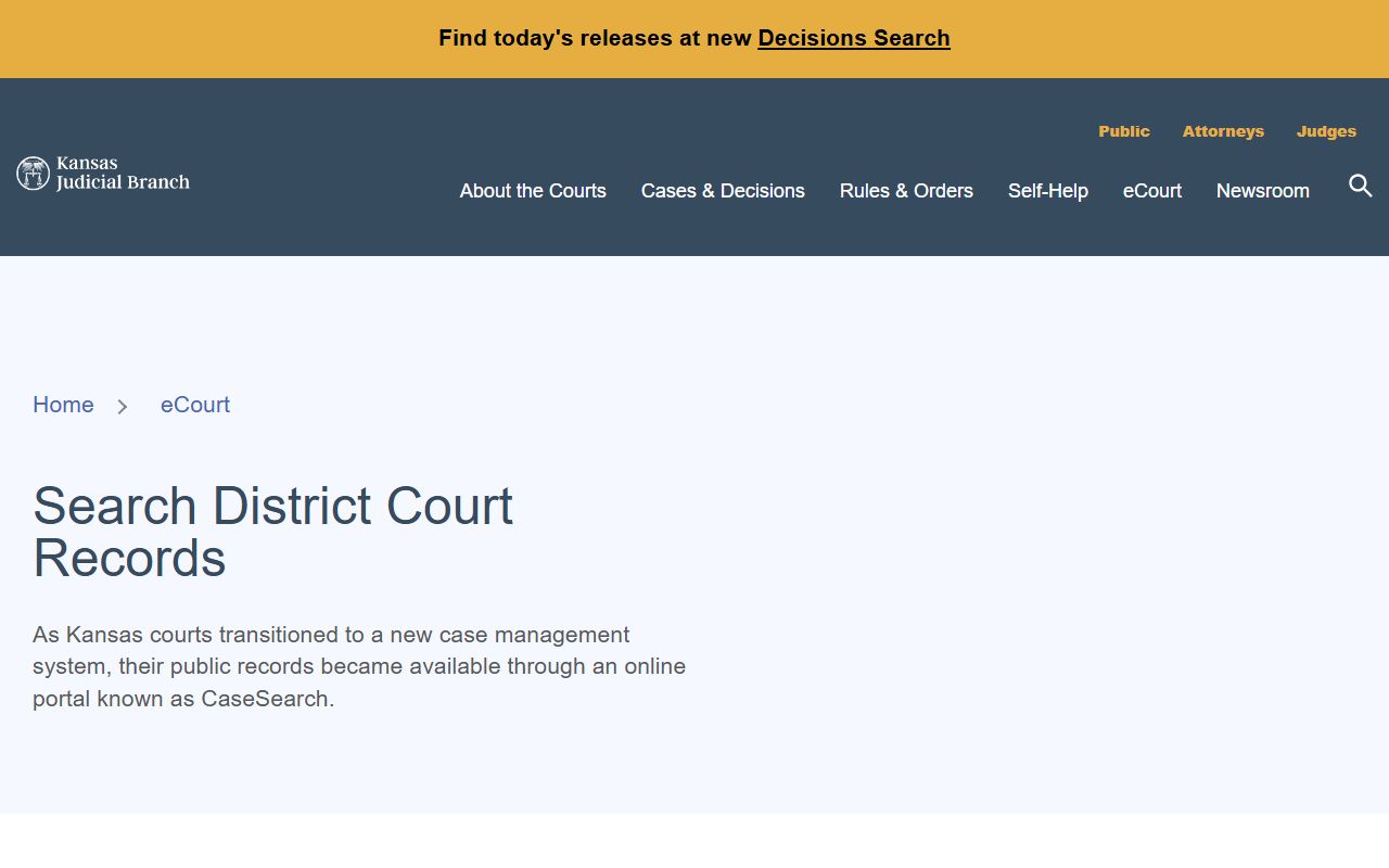 Leavenworth County Court records Kansas district court access