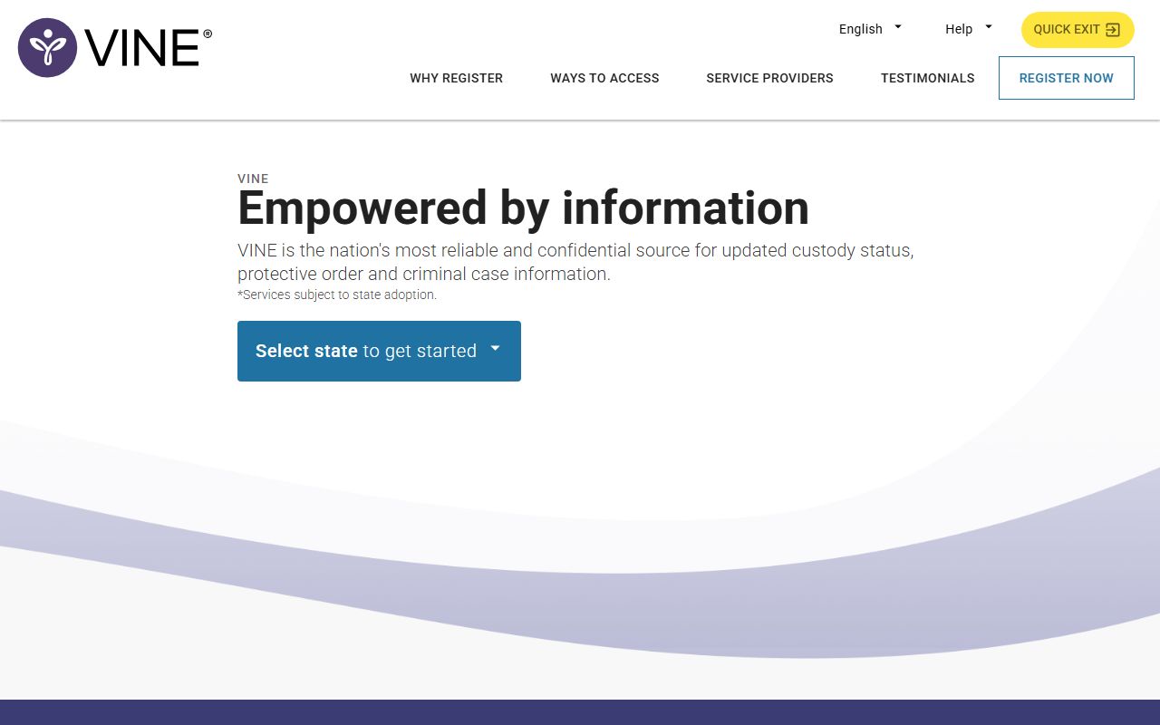 Leavenworth County warrant custody lookup VINELink portal